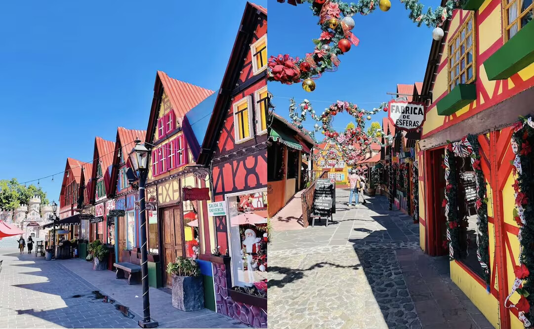 Calles y edificios tradicionales del centro de Tlalpujahua