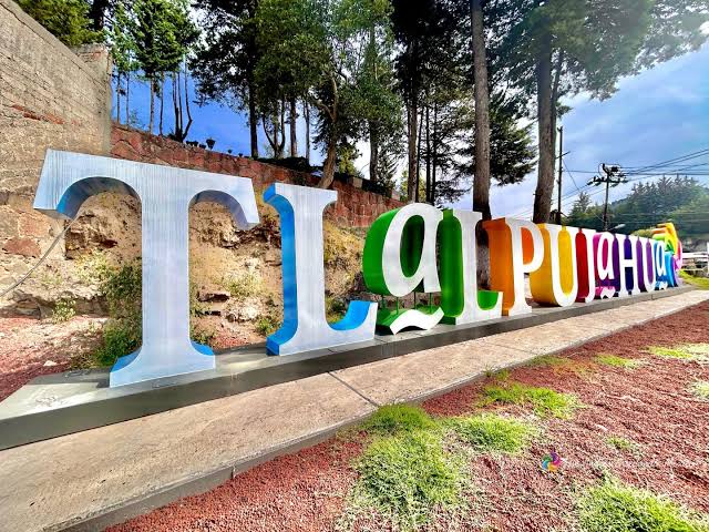 Letrero colorido de Tlalpujahua